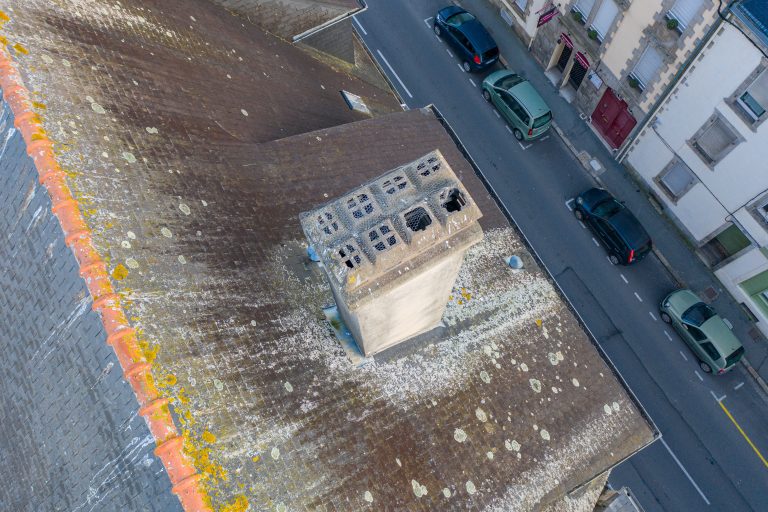 inspection toiture et cheminée par drone