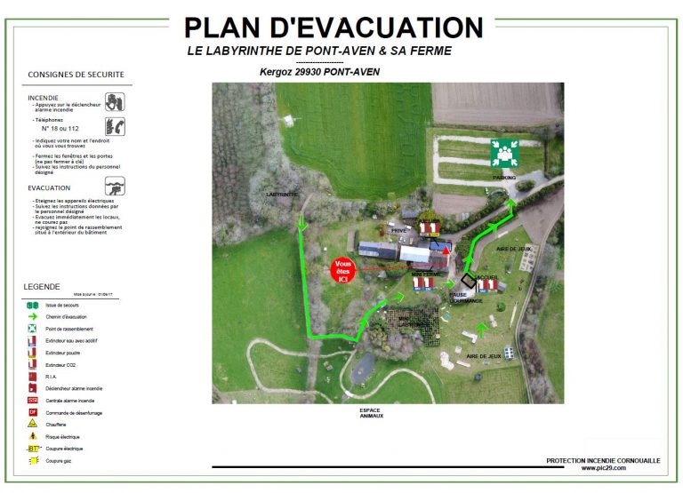 plan evacuation topographie